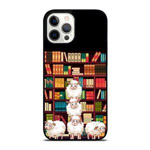 Cute Sheep Checking Out Book in Library iPhone Case